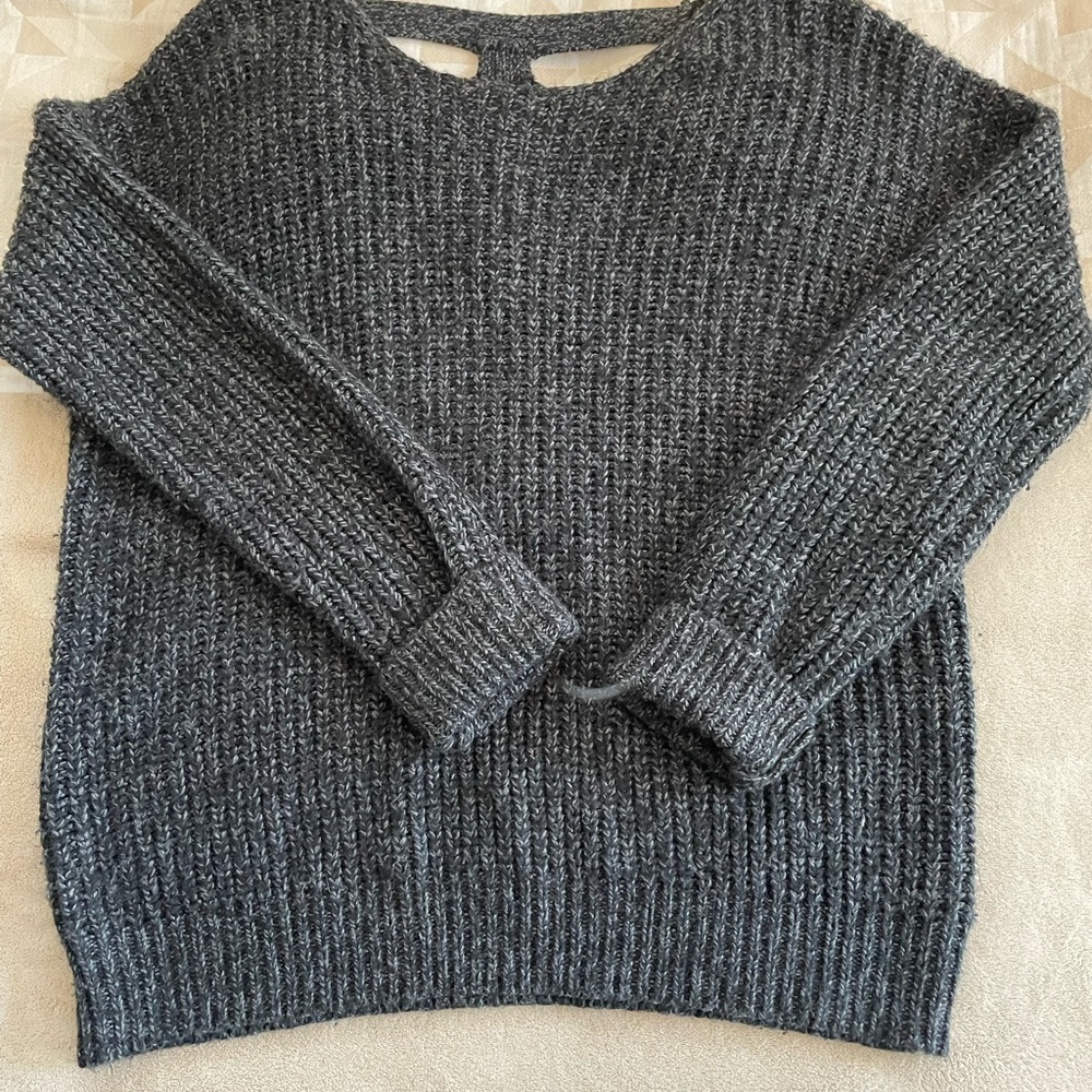 Sparkle & Fade Charcoal Crewneck Sweater
